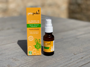 Spray Gorge Doux Bio - Miel, Propolis & Menthe